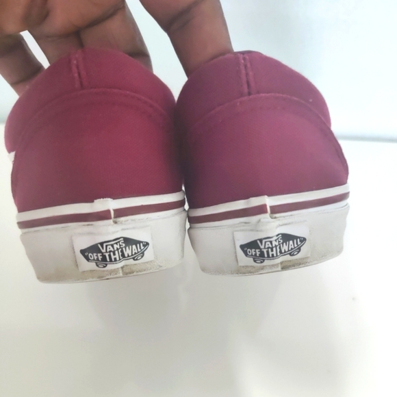 VANS Premium Burgundy Size 6.5 Men Women's 8 In Very Good Condition - Picture 2 of 7